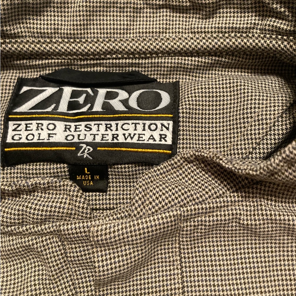 Zero Restriction Golf Outerwear, quarter zip jacket. Mens L - Picture 2 of 5
